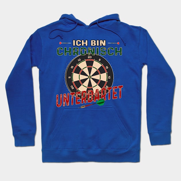 Darts Darts Funny Dart Player Gift Hoodie by RRDESIGN